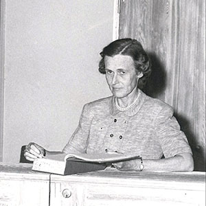 Librarian Louise Amory Tilney